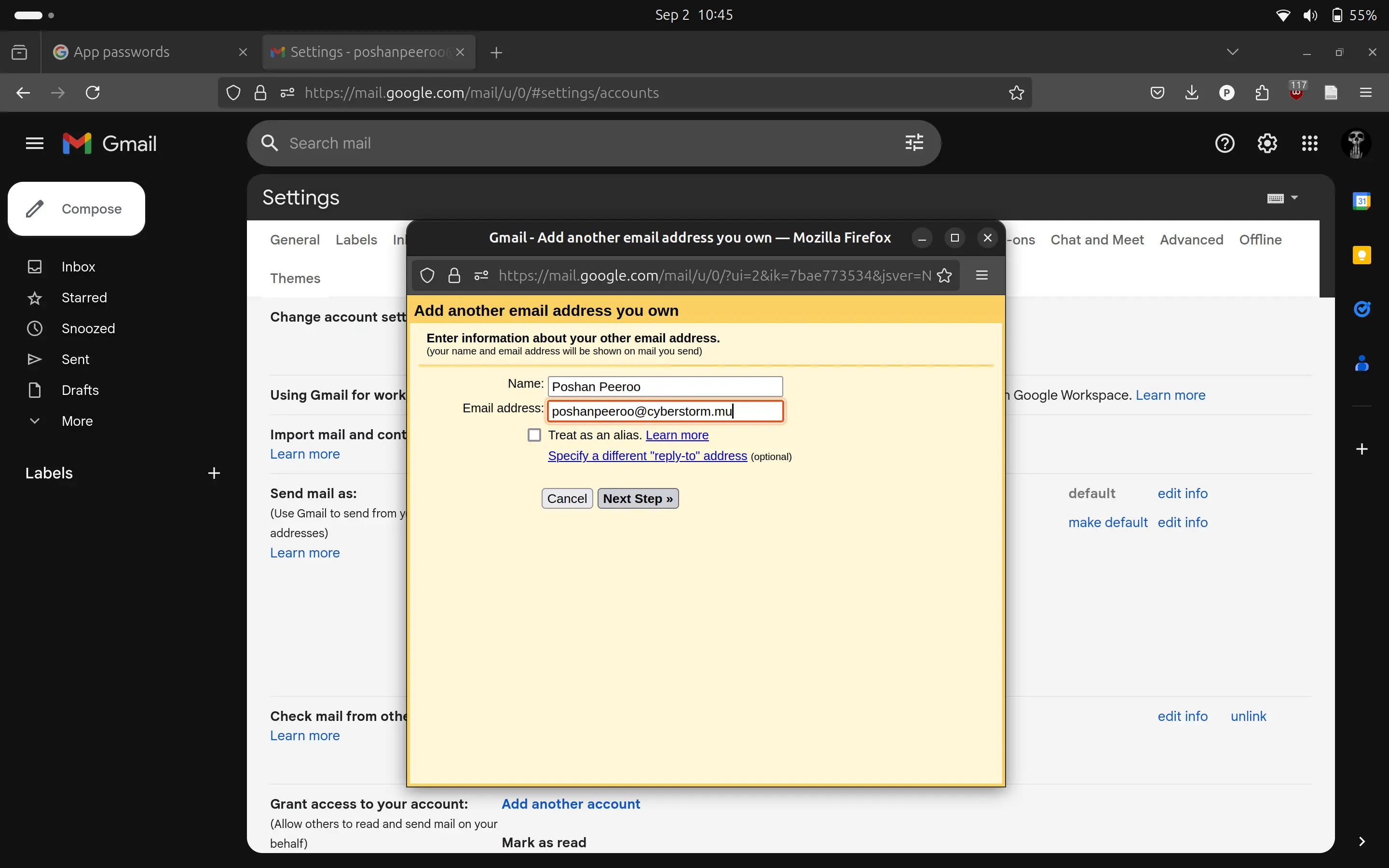 Enter Name and Email Address Enter Name and Email Address